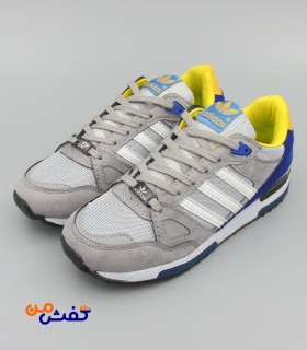 کفش اسپرت پرش مدل ZX750 رنگ طوسی زرد کد 1348